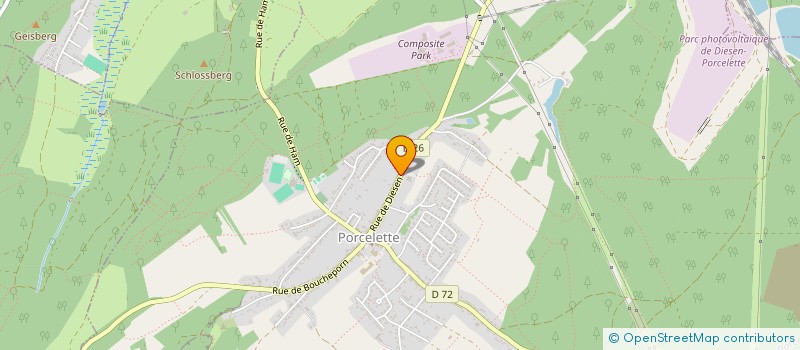 localisation de l'entreprise SCI CONCEPT LORRAIN  PORCELETTE