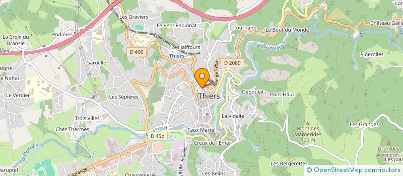 localisation de l'entreprise SCI CONCHETTE  THIERS