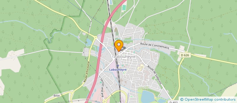 localisation de l'entreprise SCI CONCORDE  LABOUHEYRE