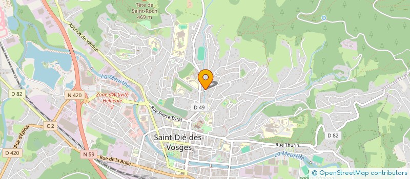 localisation de l'entreprise SCI CONCORDE INVESTISSEMENTS à SAINT-DIE-DES-VOSGES