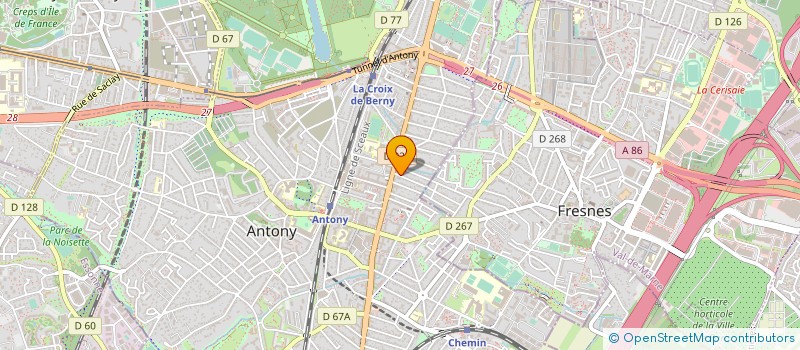 localisation de l'entreprise SCI CONCORDE7 à ANTONY