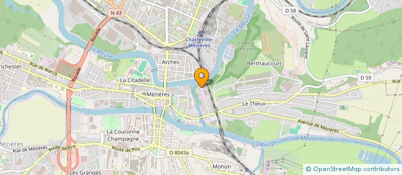 localisation de l'entreprise SCI CONDE  CHARLEVILLE-MEZIERES