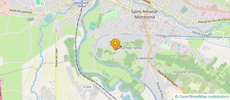 localisation de l'entreprise SCI CONDE PERRIERES  SAINT-AMAND-MONTROND