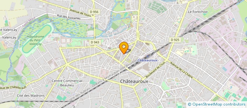 localisation de l'entreprise SCI CONDORCET 17  CHATEAUROUX