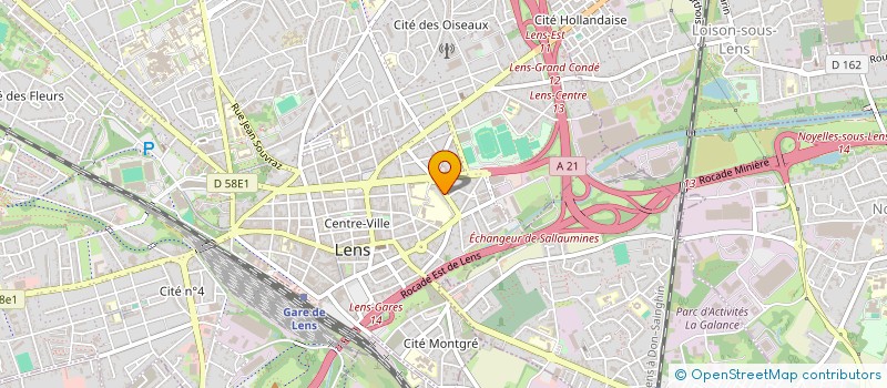 localisation de l'entreprise SCI CONDORCET  LENS