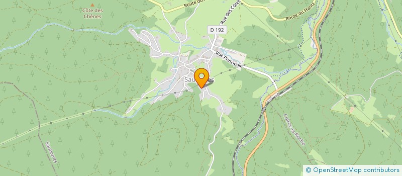 localisation de l'entreprise SCI CONEDERA  SAULXURES