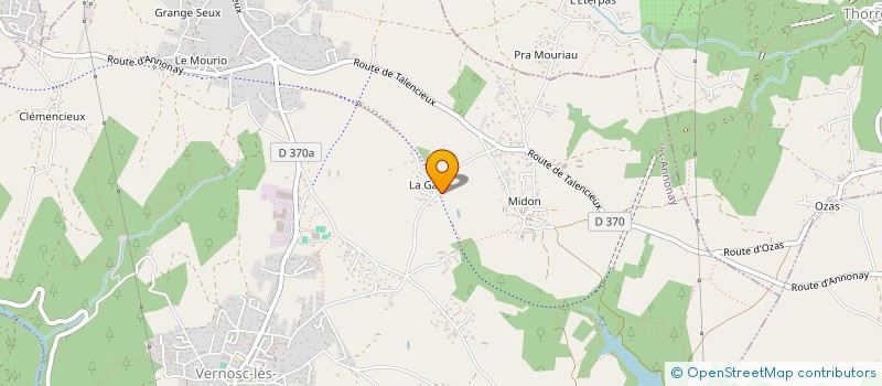 localisation de l'entreprise SCI CONFLUENT  VERNOSC-LES-ANNONAY