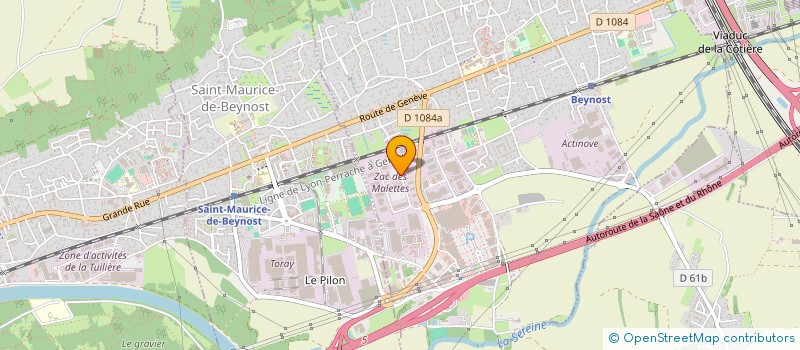 localisation de l'entreprise SCI CONFO STAINS à BEYNOST