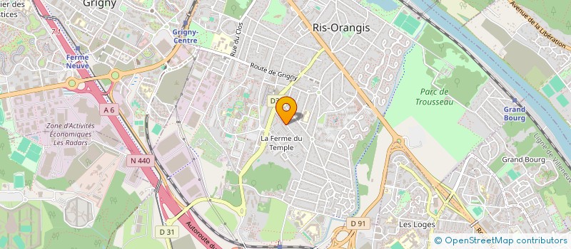 localisation de l'entreprise SCI CONFORT à RIS-ORANGIS