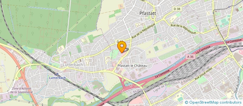 localisation de l'entreprise SCI CONFORT IV  PFASTATT