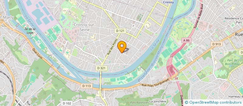 localisation de l'entreprise SCI CONFRERIE DES VAGABONDS NORMANDO-BRETONS à CROISSY-SUR-SEINE