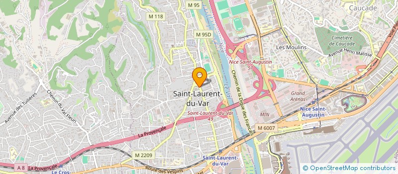 localisation de l'entreprise SCI CONI  SAINT-LAURENT-DU-VAR