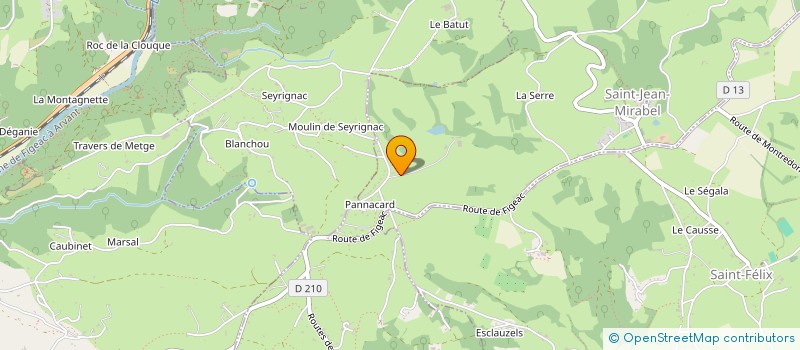 localisation de l'entreprise SCI CONJAT  SAINT-JEAN-MIRABEL