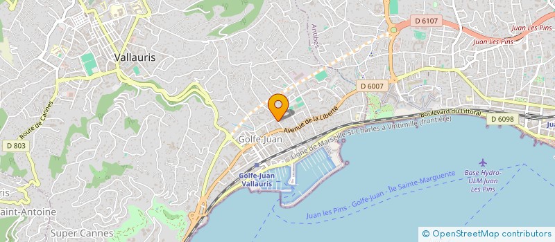 localisation de l'entreprise SCI CONRAD à VALLAURIS