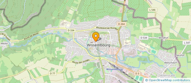 localisation de l'entreprise SCI CONRAD  WISSEMBOURG