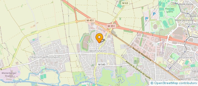 localisation de l'entreprise SCI CONRAD NOUVELLE  WOLFISHEIM