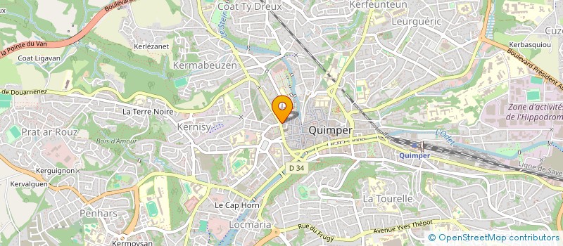 localisation de l'entreprise SCI CONS MAR  QUIMPER