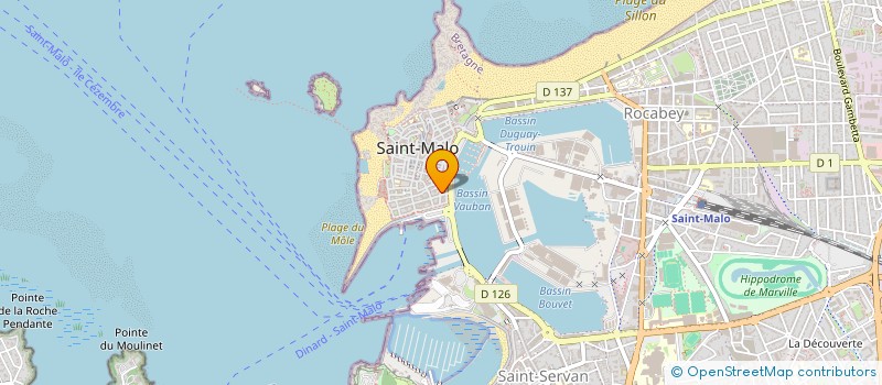 localisation de l'entreprise SCI CONSERVATEUR COTE D'EMERAUDE  SAINT-MALO