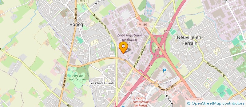 localisation de l'entreprise SCI CONSOL à RONCQ