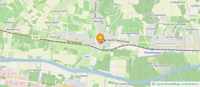 localisation de l'entreprise SCI CONSORS DEZILE à LA CROIX-EN-TOURAINE