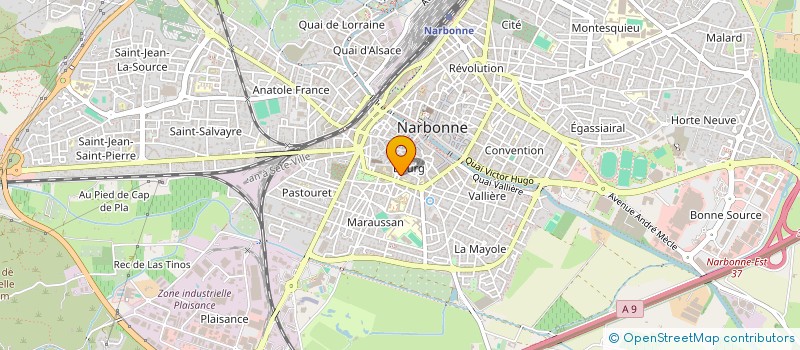 localisation de l'entreprise SCI CONSORTIUM BARBIERI à NARBONNE