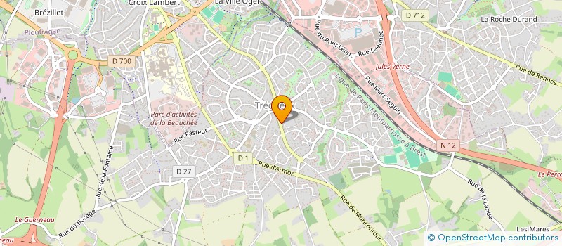 localisation de l'entreprise SCI CONSORTIUM COUERON  TREGUEUX