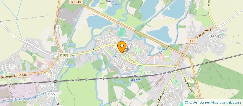 localisation de l'entreprise SCI CONSTANCE à LA FERE