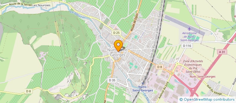 localisation de l'entreprise SCI CONSTANCE à NUITS-SAINT-GEORGES