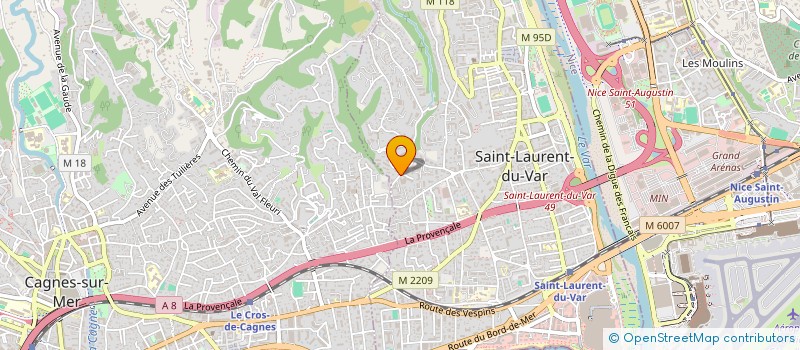 localisation de l'entreprise SCI CONSTANCE IMMOBILIER à SAINT-LAURENT-DU-VAR