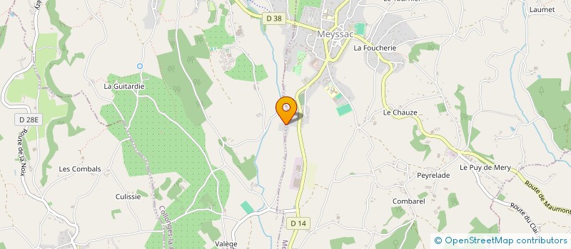 localisation de l'entreprise SCI CONSTANT LECULEUR  MEYSSAC