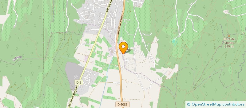 localisation de l'entreprise SCI CONSTANT VEDIGUET  BAGNOLS-SUR-CEZE