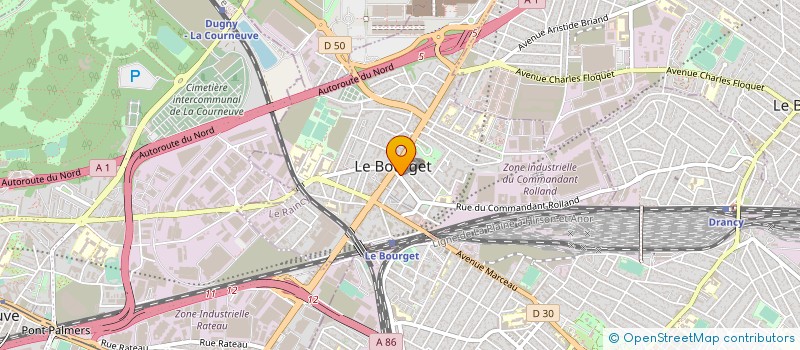 localisation de l'entreprise SCI CONSTANTIN à LE BOURGET