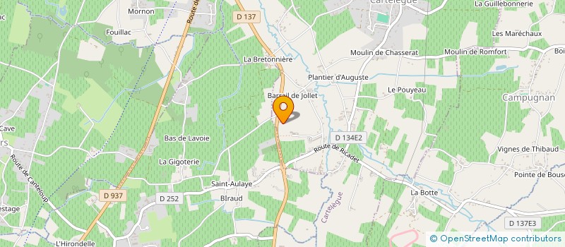 localisation de l'entreprise SCI CONSTANTIN  CARTELEGUE