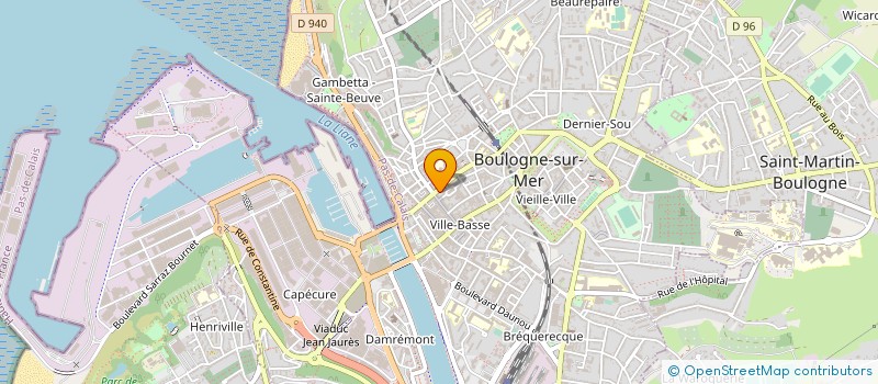 localisation de l'entreprise SCI CONSTANTINE à BOULOGNE-SUR-MER