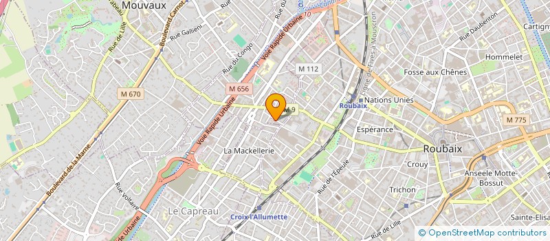 localisation de l'entreprise SCI CONSTANTINE  TOURCOING