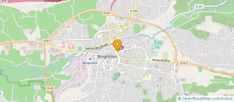 localisation de l'entreprise SCI CONSTELLATION  BRIGNOLES