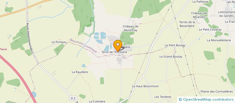 localisation de l'entreprise SCI CONSTR VENTE LES BRIQUES ROUGES  BEAUMONT-LOUESTAULT