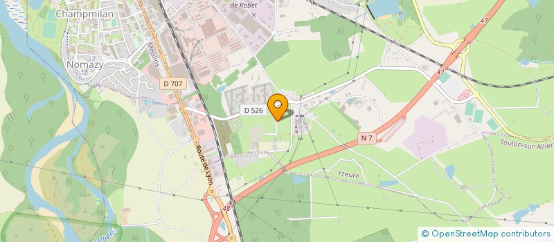 localisation de l'entreprise SCI CONSTRUC'ZEURE  YZEURE