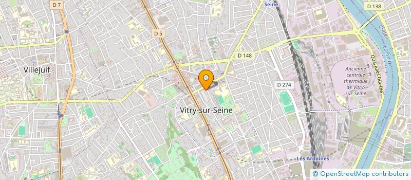 localisation de l'entreprise SCI CONSTRUCT CTRE VILLE  VITRY-SUR-SEINE