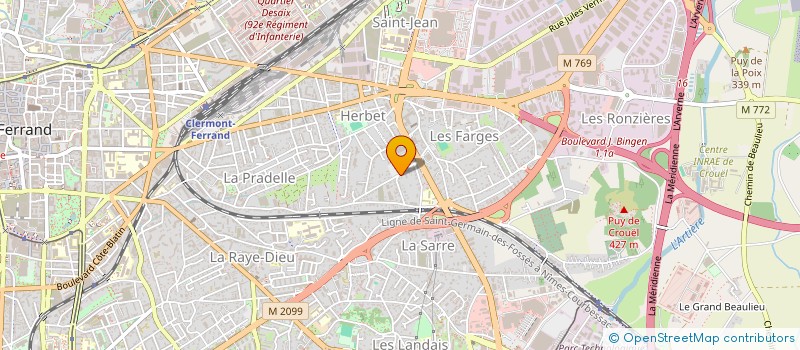 localisation de l'entreprise SCI CONSTRUCTION DE FORMES RESIDENCE DE PRECISION  CLERMONT-FERRAND