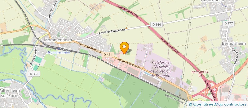 localisation de l'entreprise SCI CONSTRUCTION ET DEVELOPPEMENT  MOMMENHEIM