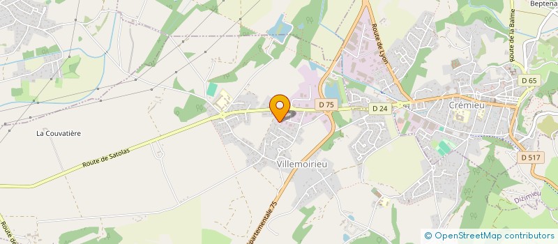 localisation de l'entreprise SCI CONSTRUCTION VENTE BATIR à VILLEMOIRIEU