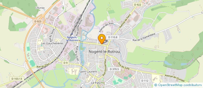 localisation de l'entreprise SCI CONSTRUCTION VENTE CLOS ST BRICE à NOGENT-LE-ROTROU