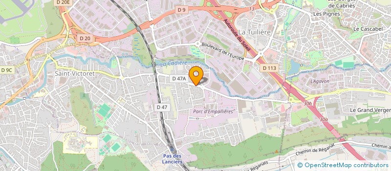 localisation de l'entreprise SCI CONSTRUCTION VENTE S.L.V.  SAINT-VICTORET