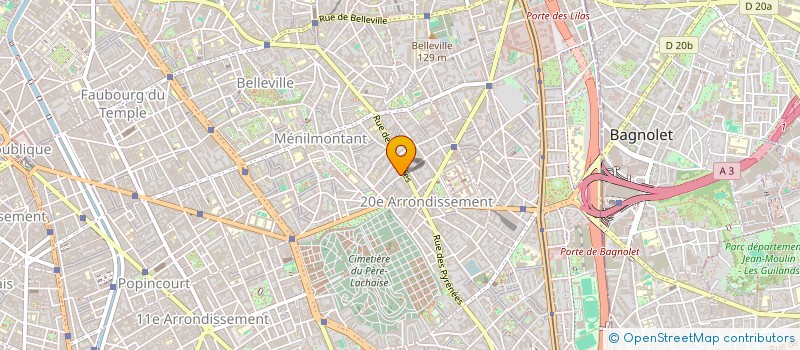 localisation de l'entreprise SCI CONSTRUCTIONS LE CHAPITRE  PARIS
