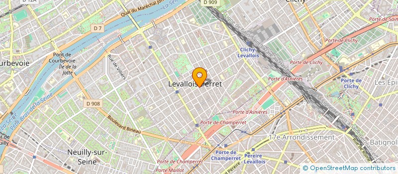 localisation de l'entreprise SCI CONTANT-SILLI HONFLEUR à LEVALLOIS-PERRET