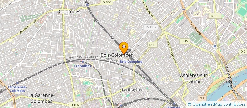 localisation de l'entreprise SCI CONTINENTAL GUYON  BOIS COLOMBES