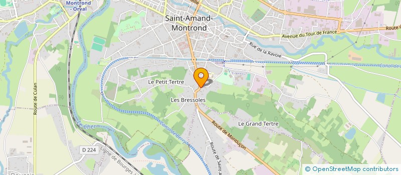 localisation de l'entreprise SCI CONTIUS  SAINT-AMAND-MONTROND