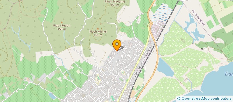 localisation de l'entreprise SCI CONTOUR à FRONTIGNAN