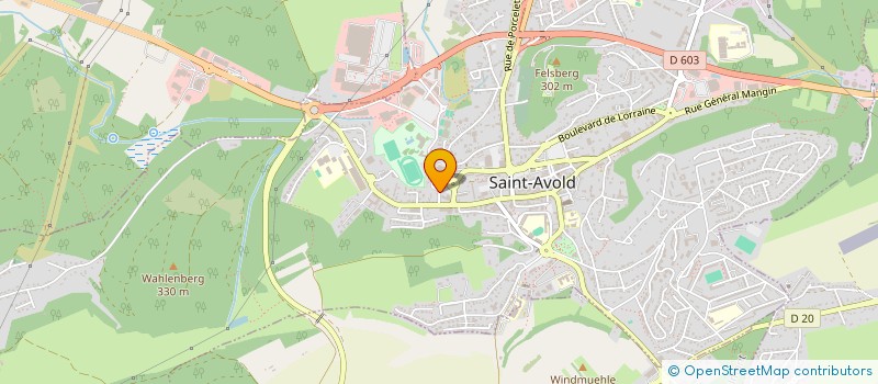 localisation de l'entreprise SCI CONTRECHAMP à SAINT-AVOLD